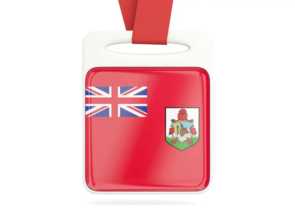 Flagga av bermuda, fyrkantiga kort — Stockfoto
