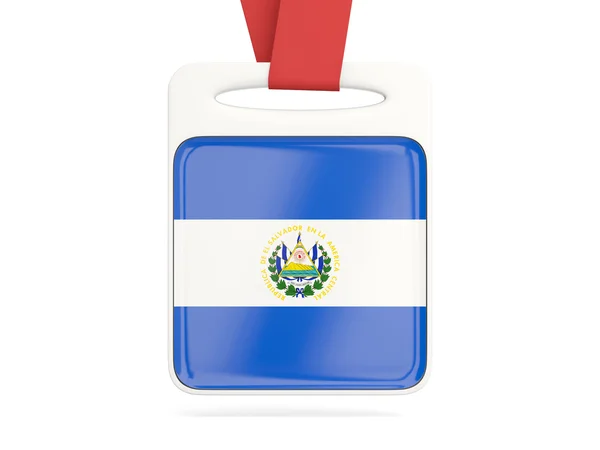 Flag of el salvador, square card — Stock Photo, Image