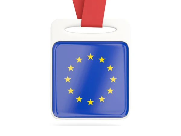 Flaga Unii Europejskiej, karta kwadrat — Zdjęcie stockowe