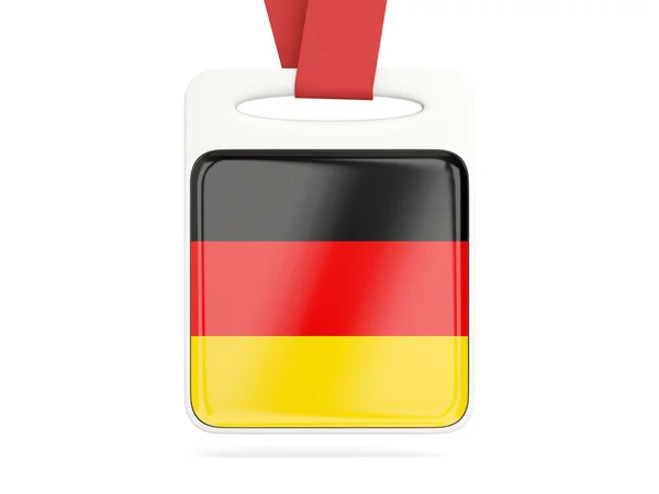 德国，方形卡的旗子 — 图库照片
