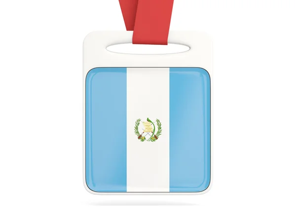 Flagge von Guatemala, quadratische Karte — Stockfoto