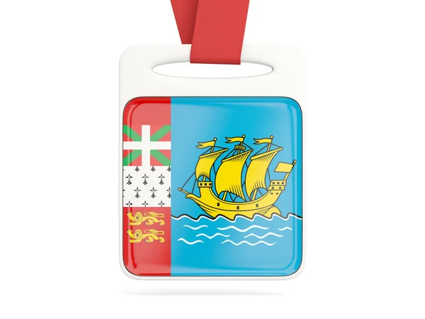 Прапор святого пірсу і мікелону, квадратна картка — стокове фото