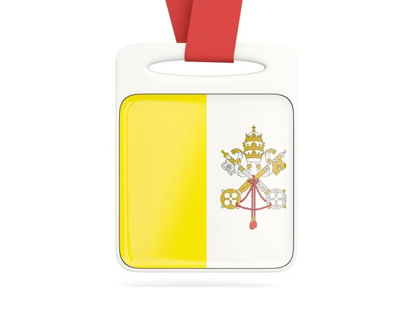 Drapeau de la ville vaticane, carte carrée — Photo