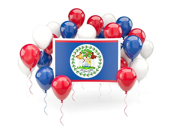 Bandera de Belice con globos — Foto de Stock