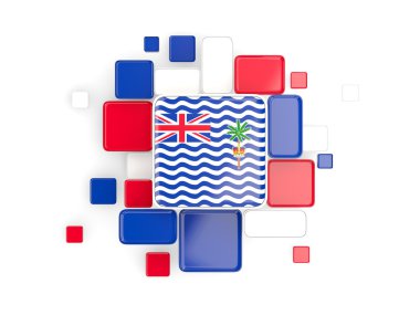 Britanya Hint Okyanusu Toprakları, mozaik arka plan bayrağı