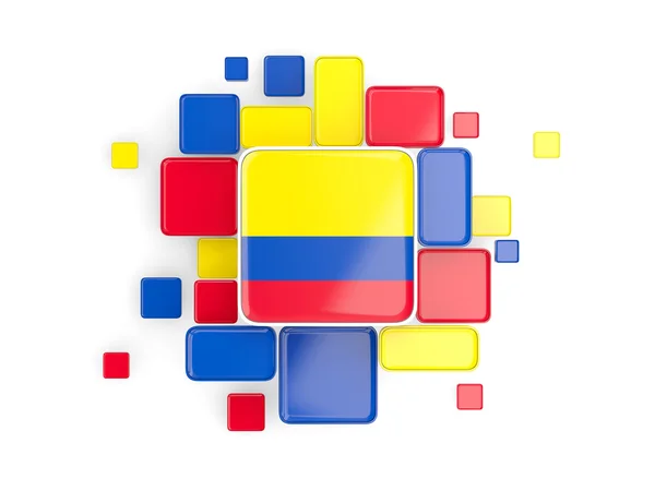Σημαία της Κολομβίας, παρασκήνιο μωσαϊκό — Φωτογραφία Αρχείου