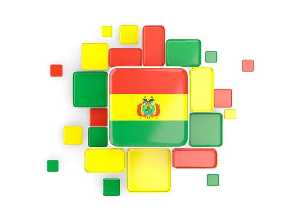 Flag of bolivia, mosaic background — Stock Photo, Image