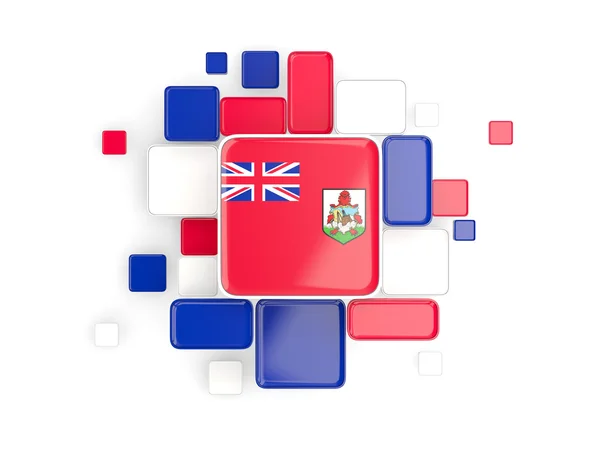 Flag of bermuda, mosaic background — Stock Photo, Image