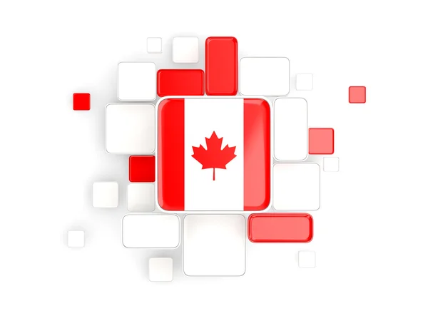 Kanada, mozaik arka plan bayrak — Stok fotoğraf