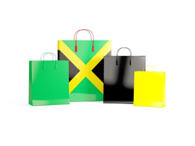 Alışveriş torbaları Jamaika bayrağı
