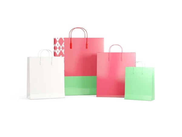 Vlag van Wit-Rusland op shopping tassen — Stockfoto