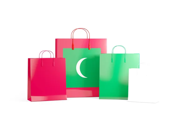 Flaga Malediwów na torby na zakupy — Zdjęcie stockowe