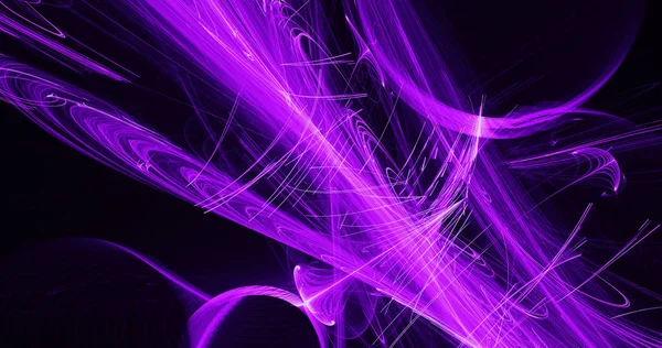 Rosa e viola linee astratte curve particelle sfondo — Foto Stock