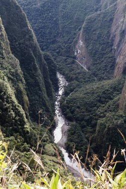 Urubamba Nehri Vadisi Machu Picchu Peru Güney Amerika'dan gördüm