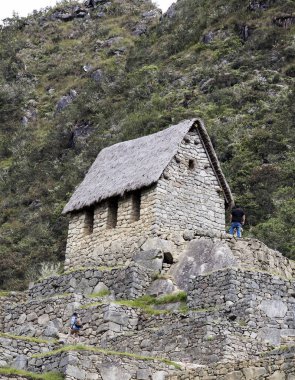 Machu Picchu taş bina Peru Güney Amerika turist