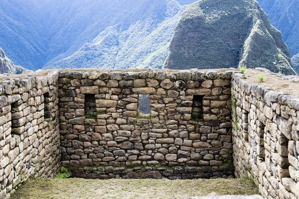 Paredes de pedra Machu Picchu Peru América do Sul — Fotografia de Stock