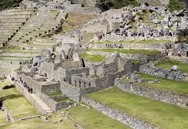 Paredes de pedra Machu Picchu Peru América do Sul — Fotografia de Stock