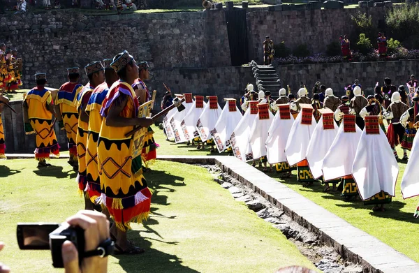 Inti Raymi 祭典ペルー南米 2015 — ストック写真