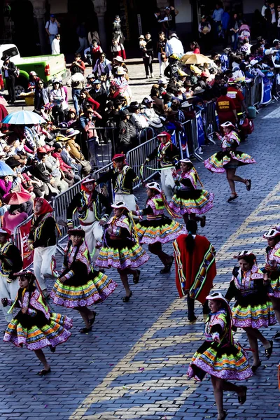 İnti Raymi kutlama Peru Güney Amerika 2015 — Stok fotoğraf