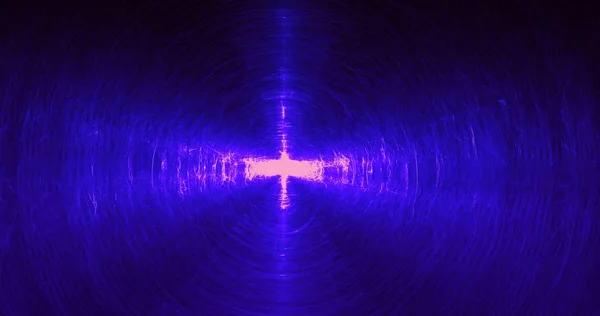 블루 추상 라인 곡선 입자 배경 — 스톡 사진