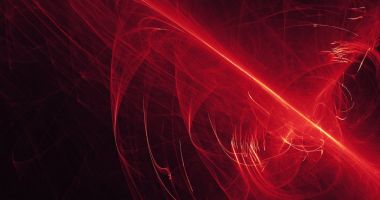 Kırmızı ve sarı soyut hatları eğrileri parçacıklar arka plan