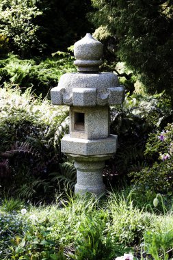 Japon bahçe San Francisco'da ayakta Pagoda taş
