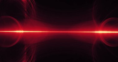 Kırmızı ve sarı soyut hatları eğrileri parçacıklar arka plan