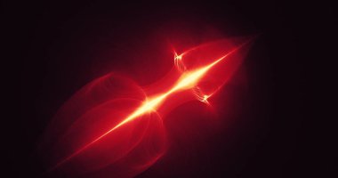 Kırmızı ve sarı soyut hatları eğrileri parçacıklar arka plan