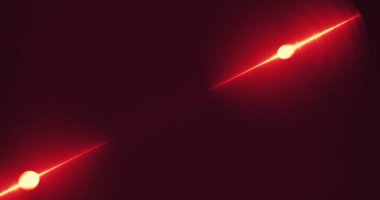 Kırmızı ve sarı soyut hatları eğrileri parçacıklar arka plan