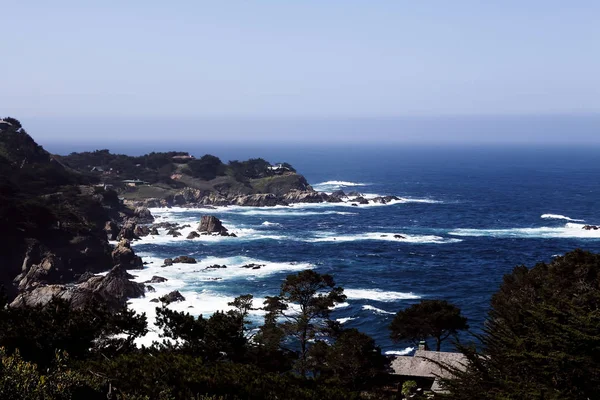 Rocky Coast Pacific Ocean Carmel Highlands California — Stock Photo, Image