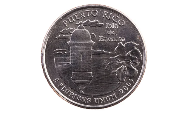 Puerto Rico United States Quarter Tail Side — Stock Photo, Image