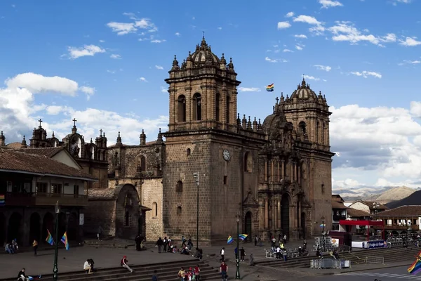 Catedral en Plaza de Armas Cusco Perú América del Sur — Foto de Stock