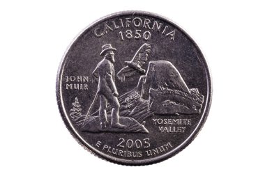 Amerika Birleşik Devletleri çeyrek California John Muir Yosemite Vadisi
