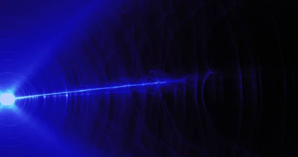 Líneas abstractas azules Curvas Partículas Fondo —  Fotos de Stock