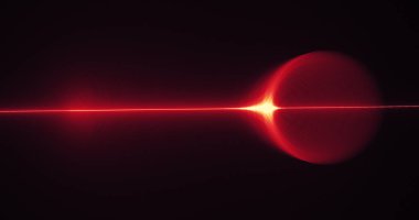 Kırmızı ve sarı soyut hatları eğrileri parçacıklar arka plan