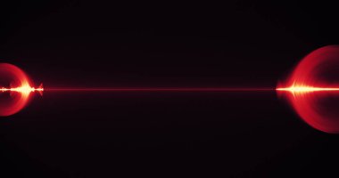 Kırmızı ve sarı soyut hatları eğrileri parçacıklar arka plan