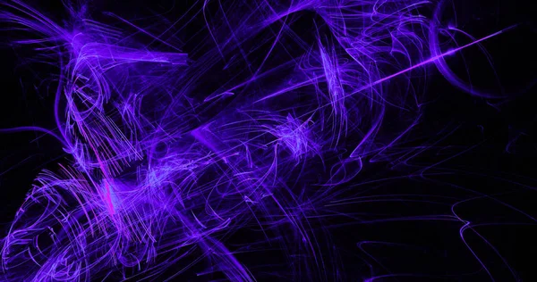 紫青ピンクの抽象的な線曲線粒子背景 — ストック写真