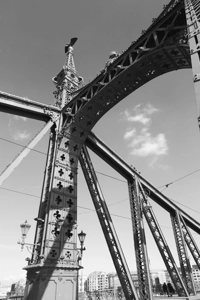 Detalhes da ponte da liberdade em Budapeste — Fotografia de Stock