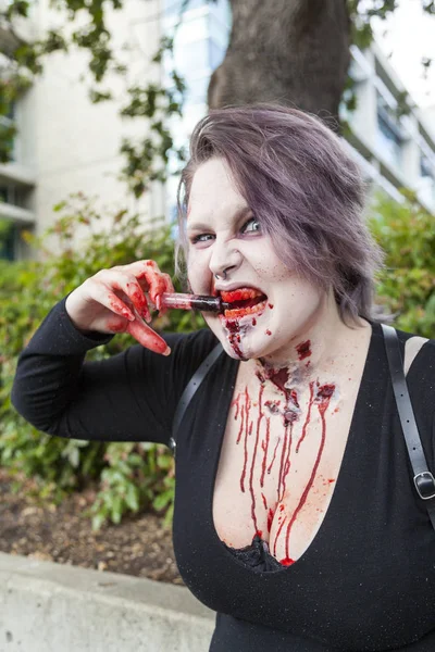 Zombies erobern die Stadt — Stockfoto