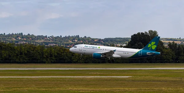 Budapest Hungría Septiembre 2019 Aer Lingus Airline Airbus 320 Cva — Foto de Stock