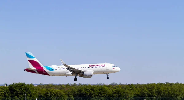 Budapest Hungary Sept 2019 Eurowings Airline Airbus 320 Aizs Land — Stockfoto
