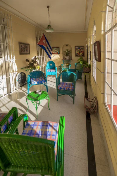 Havana Kuba Feb 2018 Innenraum Eines Hauses Kolonialstil Havana — Stockfoto