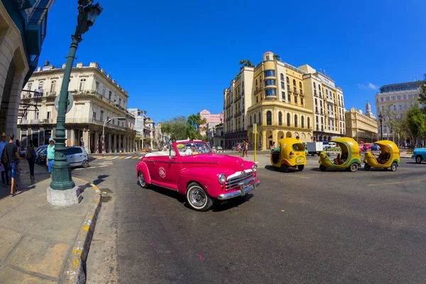 Havana Kuba 2018 Oldtimer Amerikanischer Autos Restauriertem Zustand Diese Fahrzeuge — Stockfoto