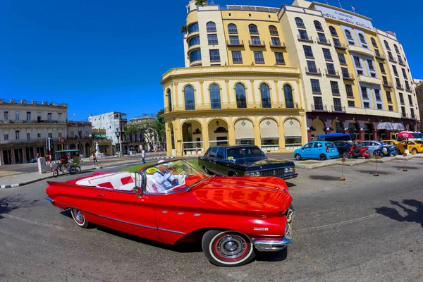 Havana Küba 2018 Klasik Klasik Amerikan Arabaları Tamamen Restore Edildi — Stok fotoğraf