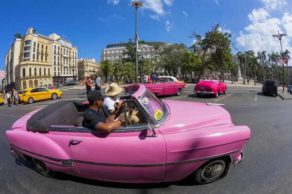 Havana Kuba 2018 Vintage Klasická Americká Auta Plně Restaurovaném Stavu — Stock fotografie