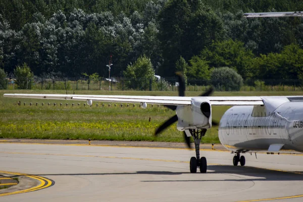 Budapest Ungheria Ago 2019 Star Alliance Airline Lgq Muove Decollo — Foto Stock