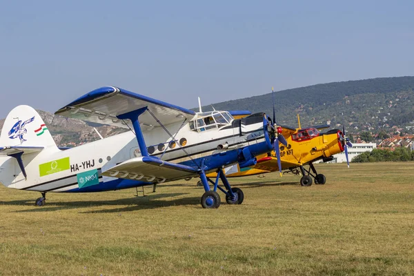 Budaors Ungary Aug 2019 Budaors Airshow Antonov Flugzeuge Neuwertigem Zustand — Stockfoto