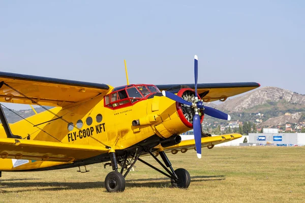 Budaors Hungary Αυγ 2019 Budaors Airshow Antonov Αεροσκάφος Άριστη Κατάσταση — Φωτογραφία Αρχείου