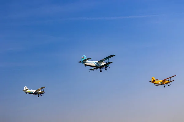 Budaors Hungary Aug 2019 Budaors Airshow Två Antonov Och Ett — Stockfoto