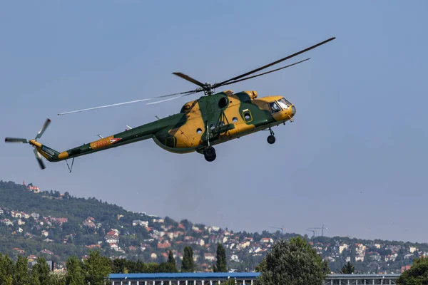 Budaors Hungary Aug 2019 Soviet Built Military Helicopter Rocket Launcher — 스톡 사진